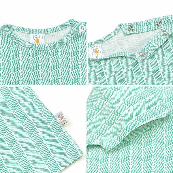 【SALE／40%OFF】オーガニックコットン ベビーフレンチスリーブシャツ Spigata