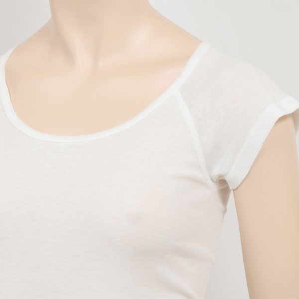 オーガニックコットン フロストフレンチスリーブ ホワイト M