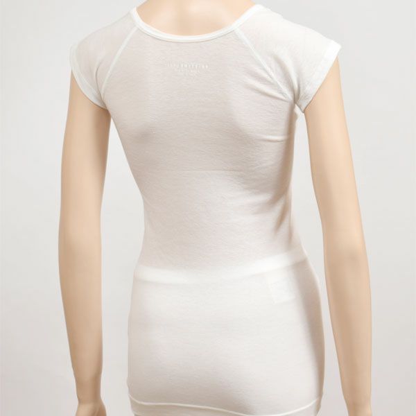 オーガニックコットン フロストフレンチスリーブ ホワイト M