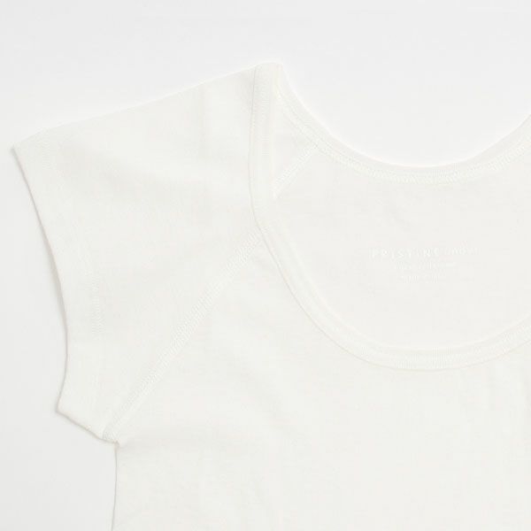 オーガニックコットン フロストフレンチスリーブ ホワイト M