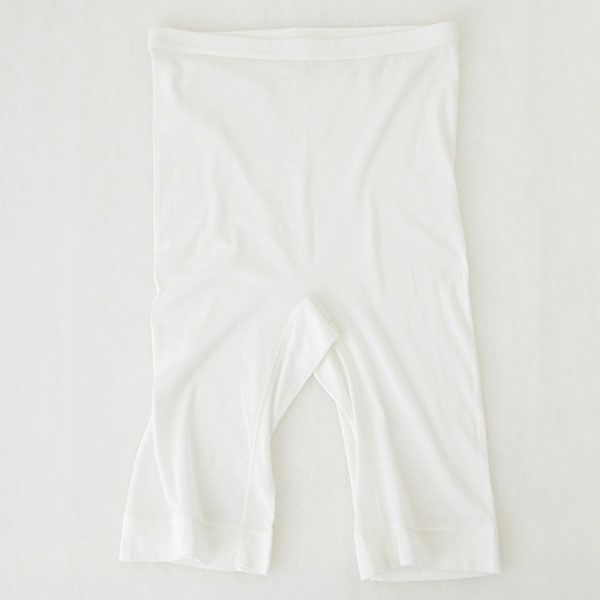 オーガニックコットン フロスト5分丈ボトム ホワイト M