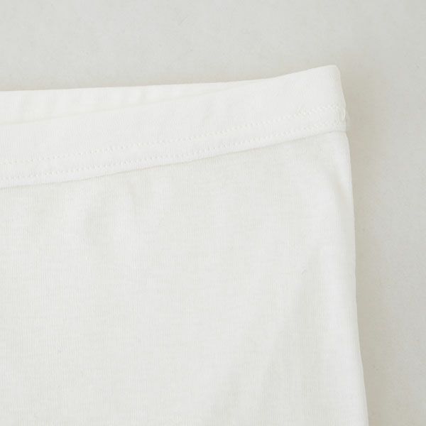 オーガニックコットン フロスト5分丈ボトム ホワイト M