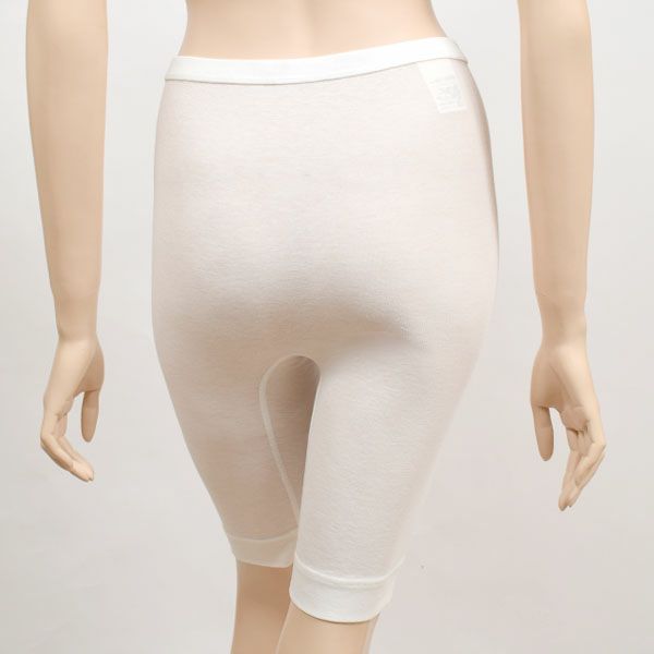 オーガニックコットン フロスト5分丈ボトム ホワイト M