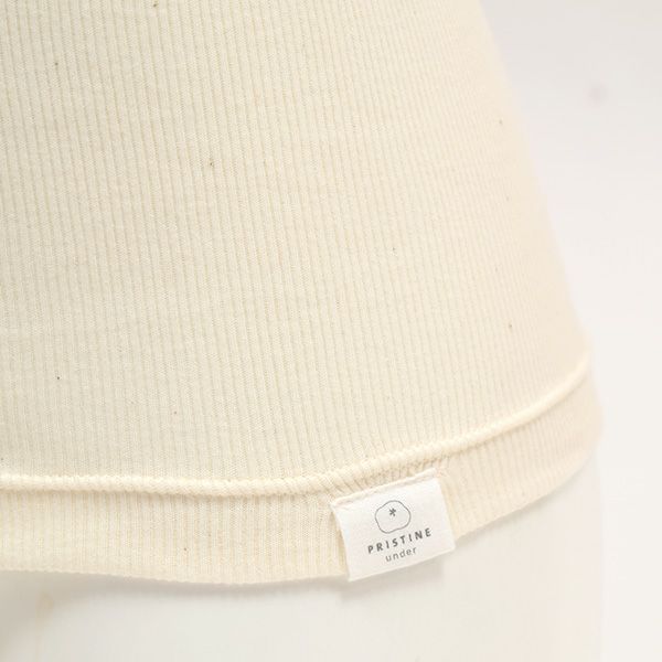 オーガニックコットン カップ付きテレコタンクトップ