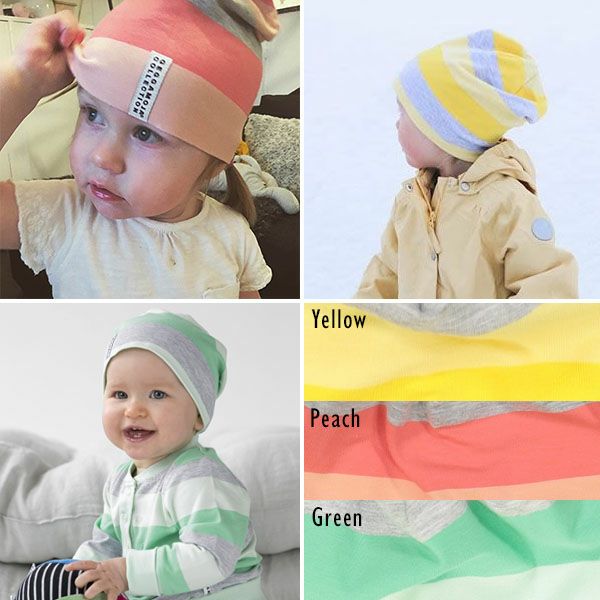 【SALE／50%OFF】オーガニックコットン ベビー ストライプキャップ