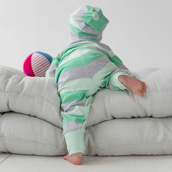 【SALE／50%OFF】オーガニックコットン ベビー ストライプキャップ