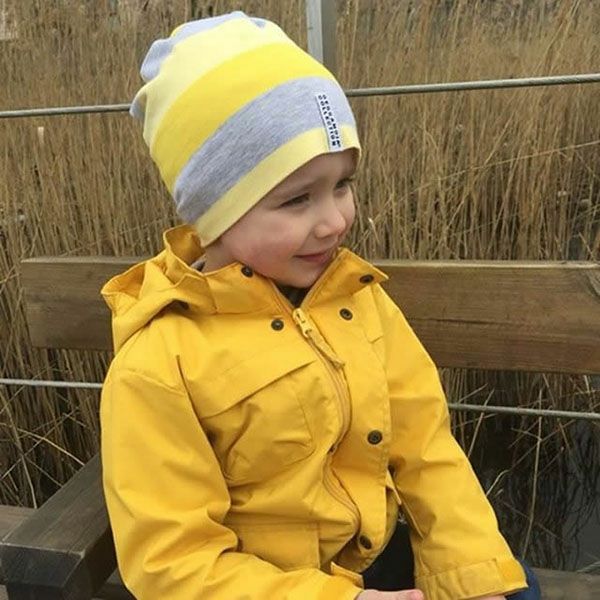 【SALE／50%OFF】オーガニックコットン ベビー ストライプキャップ