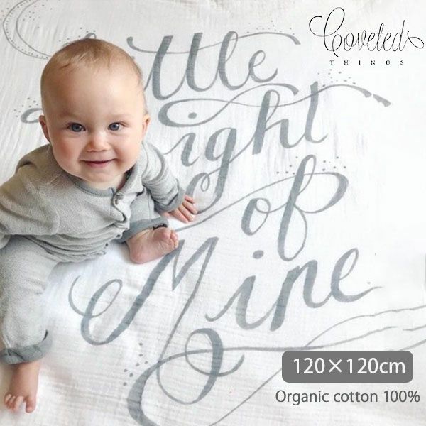 オーガニックコットン モスリンスワドルScarf Little Light