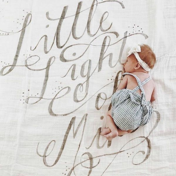 オーガニックコットン モスリンスワドルScarf Little Light