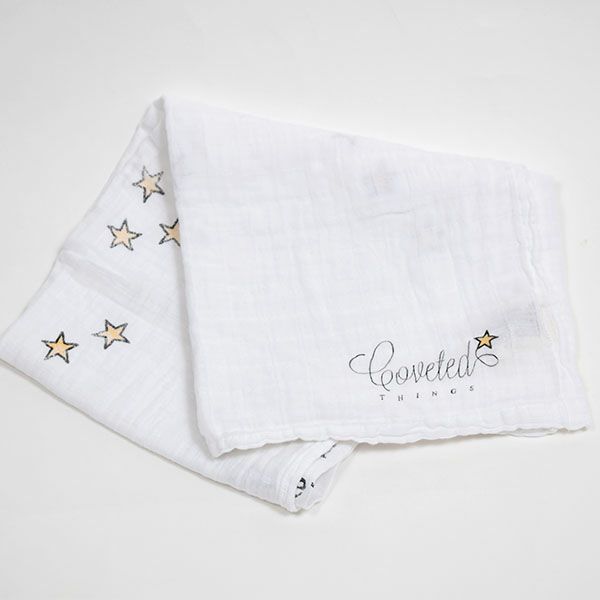 オーガニックコットン モスリンスワドルScarf Crown