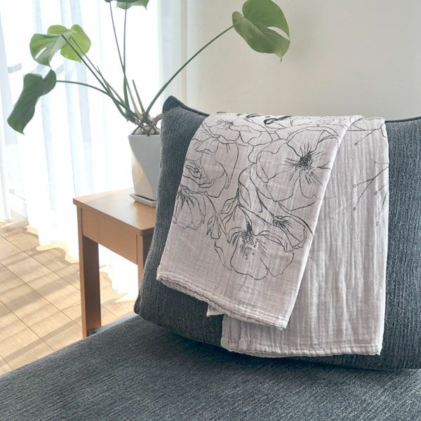 オーガニックコットン モスリンスワドルScarf Crown