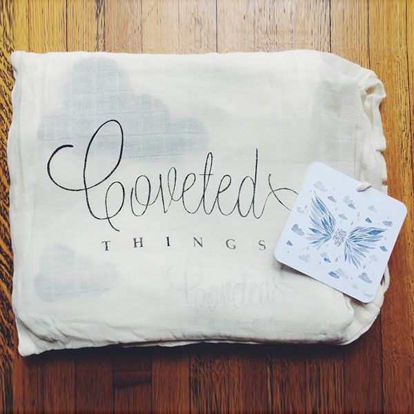 オーガニックコットン モスリンスワドルScarf Wings