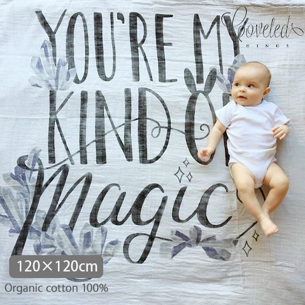 【SALE／40%OFF】オーガニックコットン モスリンスワドルScarf Magic