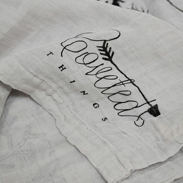 オーガニックコットン モスリンスワドルScarf Faded Arrows