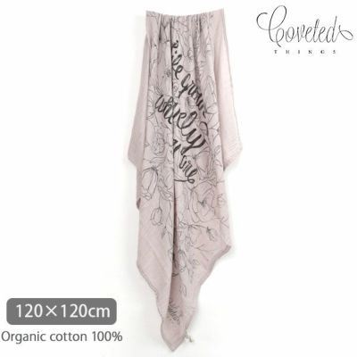 【SALE／50%OFF】 オーガニックコットン モスリンスワドルScarf Life Grows Lovely