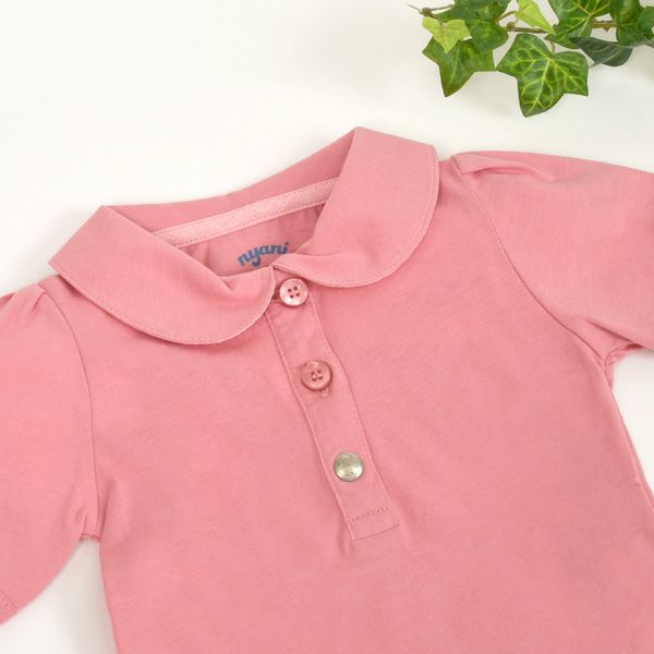 【SALE／40%OFF】オーガニックコットン ベビー ポロＴシャツ（半袖）ガールズ