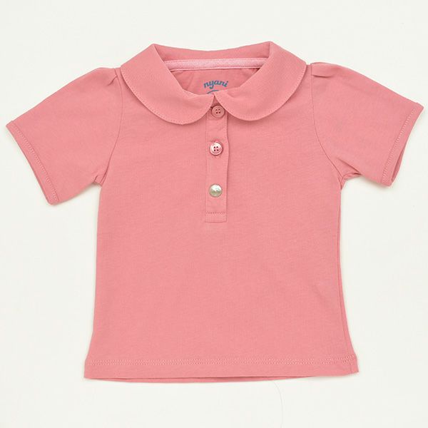 【SALE／40%OFF】オーガニックコットン ベビー ポロＴシャツ（半袖）ガールズ