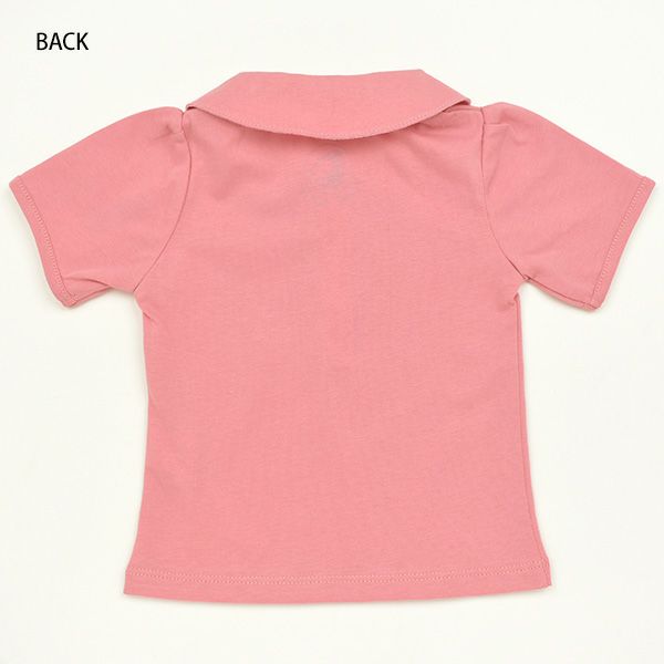 【SALE／40%OFF】オーガニックコットン ベビー ポロＴシャツ（半袖）ガールズ