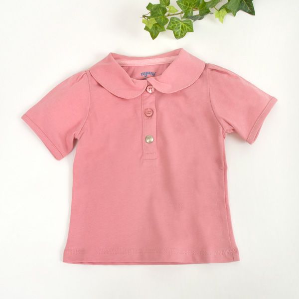 【SALE／40%OFF】オーガニックコットン ベビー ポロＴシャツ（半袖）ガールズ