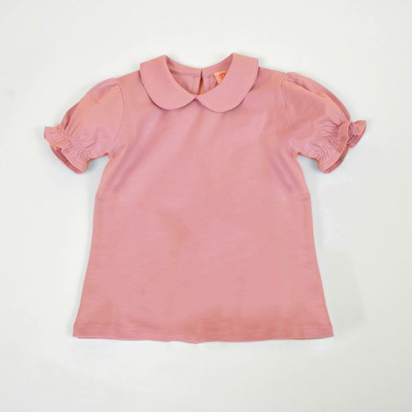【SALE／40%OFF】オーガニックコットン ベビー ギャザースリーブシャツ（半袖）