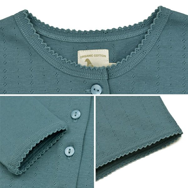 【SALE／40%OFF】オーガニックコットン キッズポインテルカーディガン（長袖）