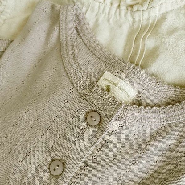 【SALE／40%OFF】オーガニックコットン キッズポインテルカーディガン（長袖）