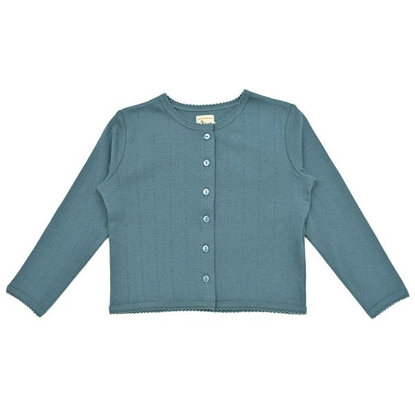 【SALE／40%OFF】オーガニックコットン キッズポインテルカーディガン（長袖）