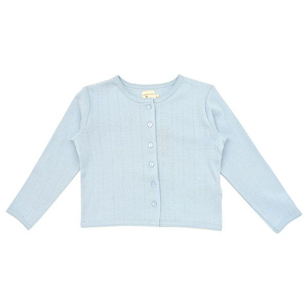 【SALE／40%OFF】オーガニックコットン キッズポインテルカーディガン（長袖）