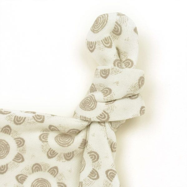 【SALE／40%OFF】オーガニックコットン ベビー結び帽 Flower