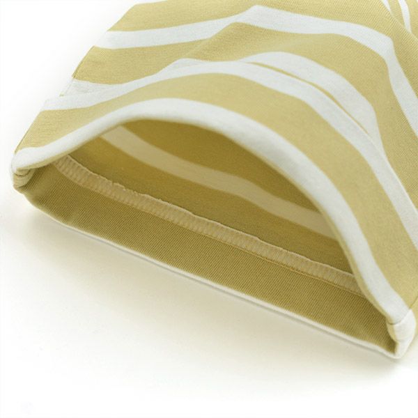 【SALE／50%OFF】オーガニックコットン ベビー結び帽 BretonStripe