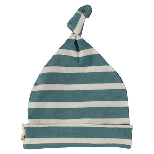 【SALE／50%OFF】オーガニックコットン ベビー結び帽 BretonStripe