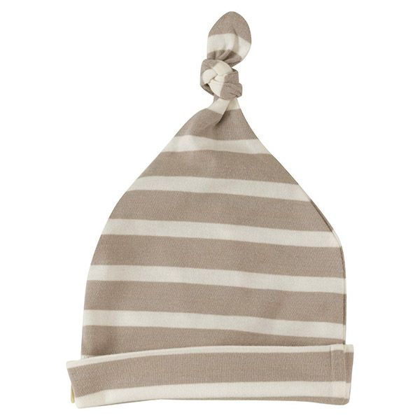 【SALE／50%OFF】オーガニックコットン ベビー結び帽 BretonStripe