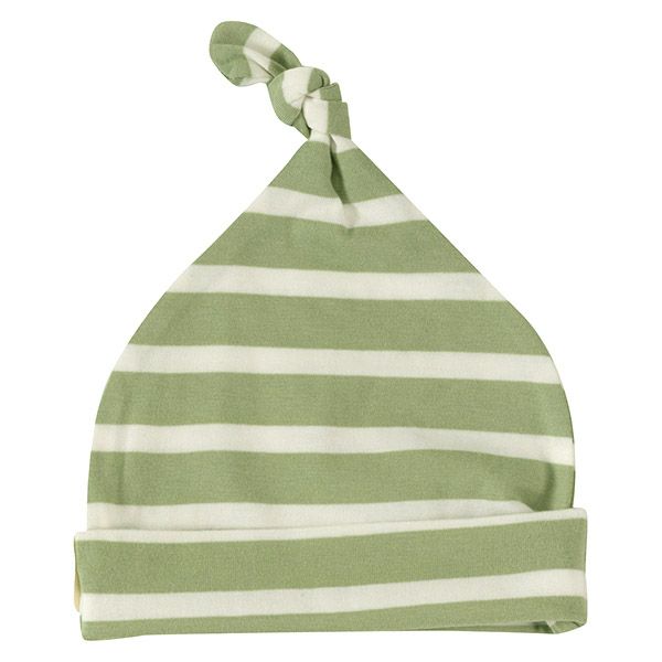 【SALE／50%OFF】オーガニックコットン ベビー結び帽 BretonStripe