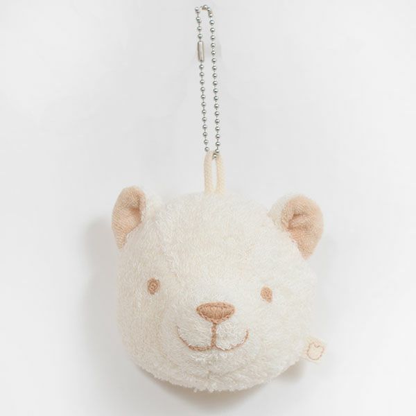 【SALE／40%OFF】オーガニックコットン くまのぬいぐるみフェイスポーチ