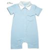 【SALE／50%OFF】オーガニックコットン ベビーショートオール（半袖）Little Business