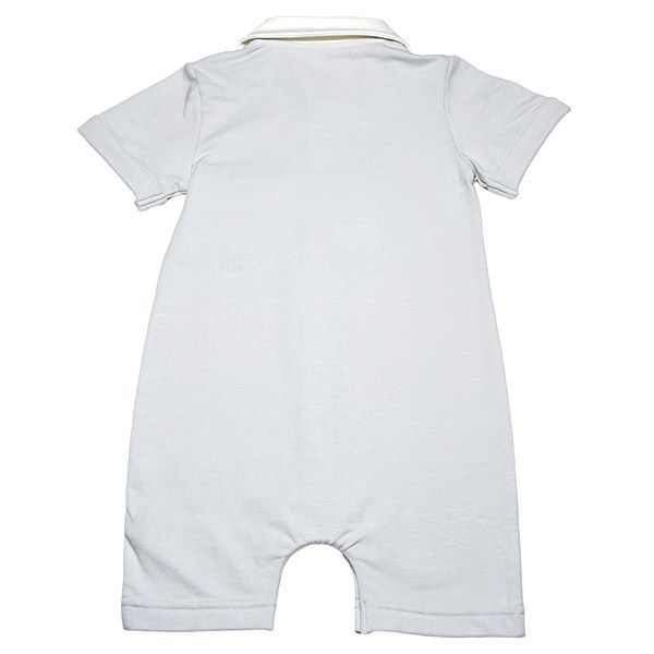 【SALE／50%OFF】オーガニックコットン ベビーショートオール（半袖）Little Business