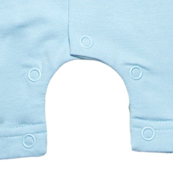 【SALE／50%OFF】オーガニックコットン ベビーショートオール（半袖）Little Business