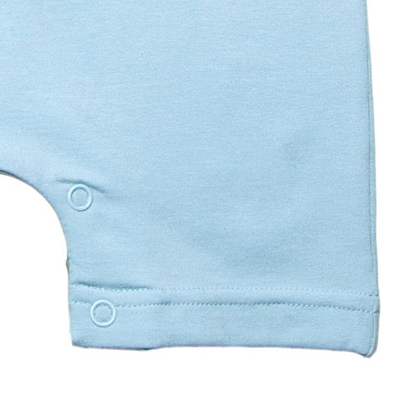 【SALE／50%OFF】オーガニックコットン ベビーショートオール（半袖）Little Business