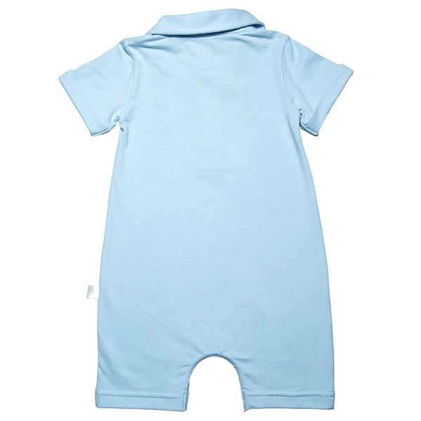 【SALE／50%OFF】オーガニックコットン ベビーショートオール（半袖）Classic 3 Button