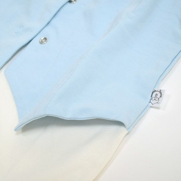 【SALE／50%OFF】オーガニックコットン ベビーロンパース（半袖）Young Gentleman