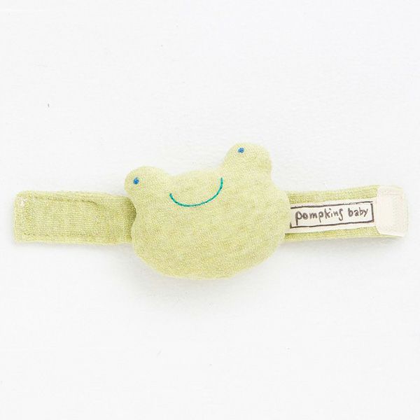 オーガニックコットン かえる リストガラガラ