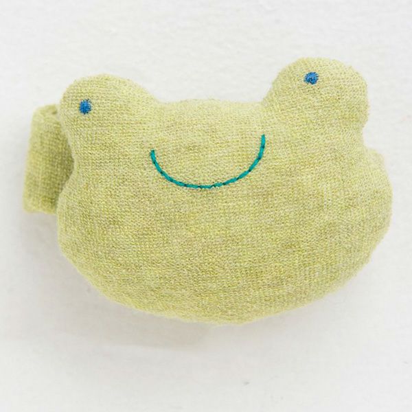 オーガニックコットン かえる リストガラガラ