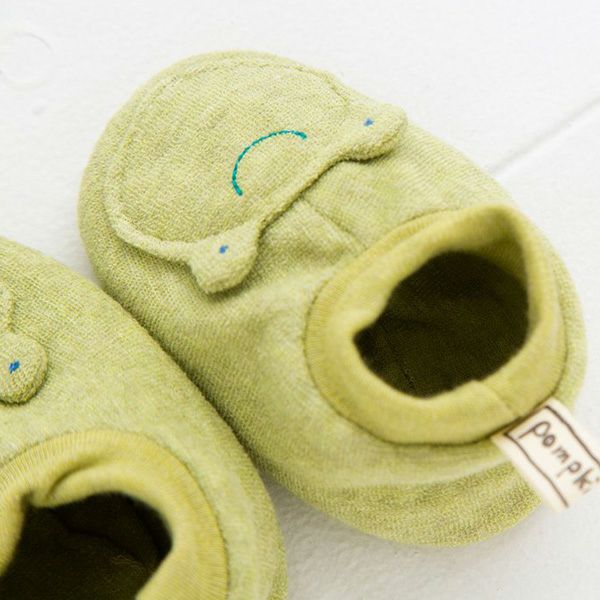 オーガニックコットン かえる ブーティ