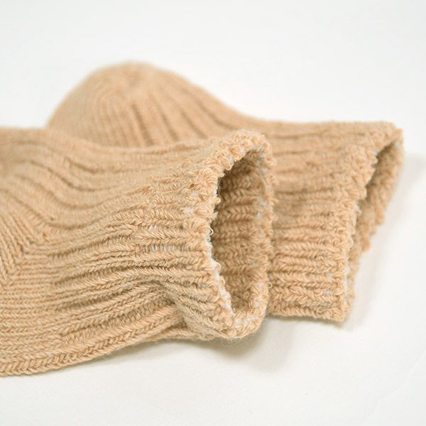 オーガニックコットン シンプルローゲージソックス