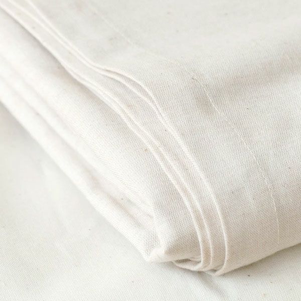 オーガニックコットン 平織りフラットシーツ ダブル