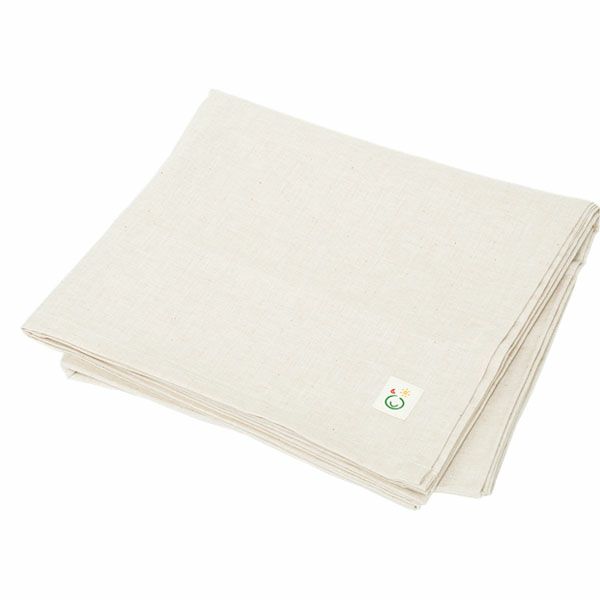 オーガニックコットン 平織りフラットシーツ ダブル