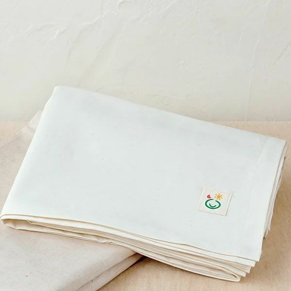 オーガニックコットン 平織りフラットシーツ ダブル