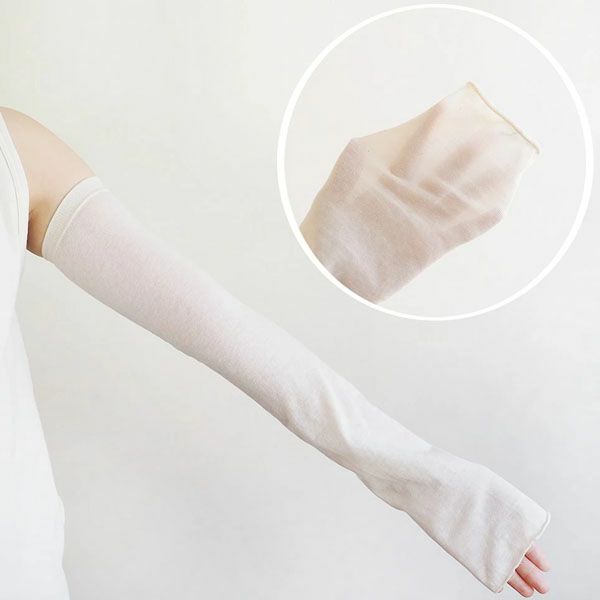 オーガニックコットン 薄手アームカバー