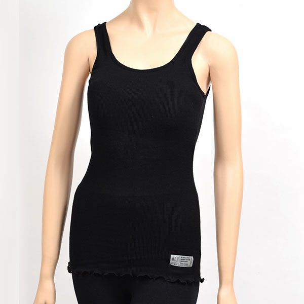 オーガニックコットン ブラタンク ブラック M～L