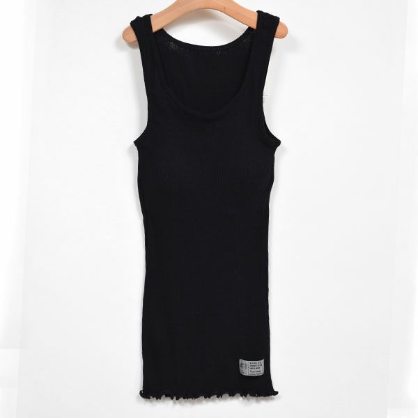 オーガニックコットン ブラタンク ブラック M～L